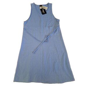 NEW Catalina Sheath Dress Beach Cover-Up Womens Blue Cotton Comfort 14W 16W